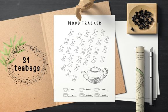 Download Monthly Mood Tracker Planner Printables - Monthly Collection