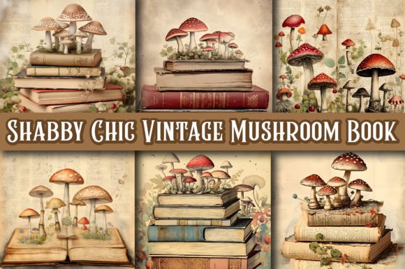Download Shabby Chic Vintage Mushroom Book - Vintage Collection