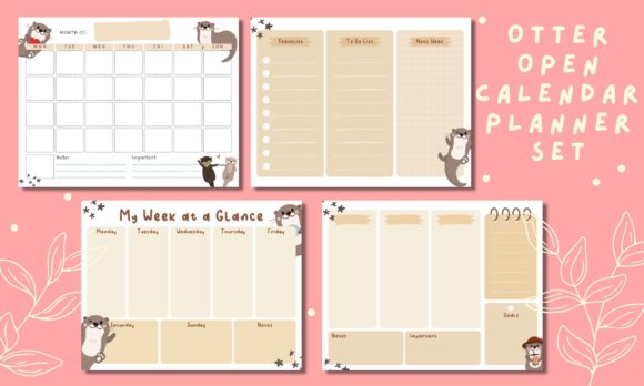 Download Otter Undated Monthly &amp; Weekly Planner - Monthly Collection