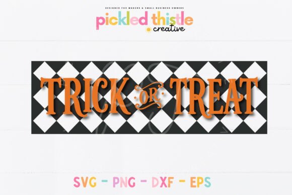 Download Trick or Treat Halloween SVG, Checkered - Trick or treat Collection