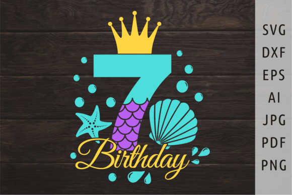Download Mermaid Birthday Svg Mermaid Number Svg - Premium Resources