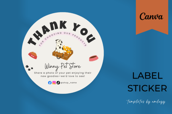 Download Pet Business Label Sticker Template - Business Collection
