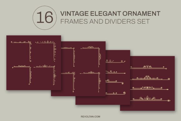 Download Vintage Elegant Ornament Frames - Vintage Collection