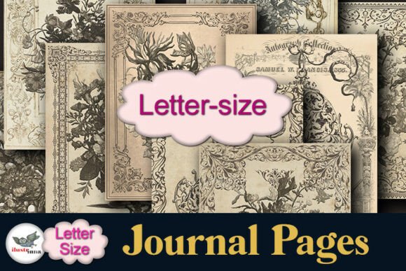 Download Vintage Floral Journal Pages &amp; Frames - Vintage Collection