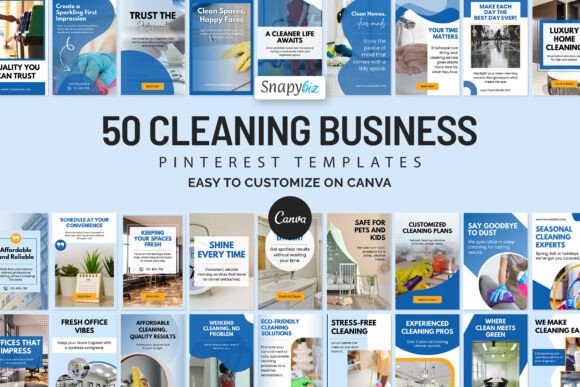 Download Cleaning Business Pinterest Canva Design - Business Collection