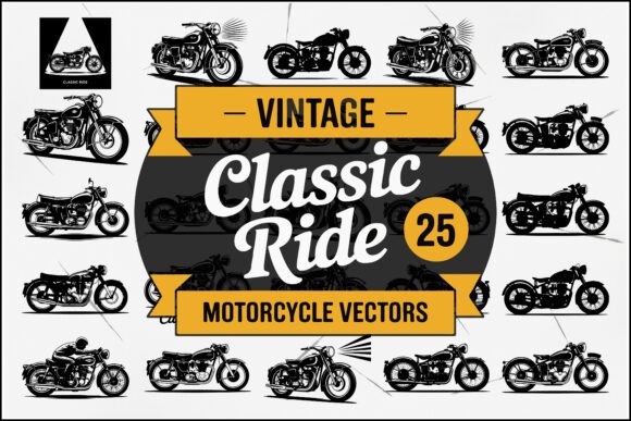 Download Vintage Classic Ride Motorcycle SVG - Vintage Collection