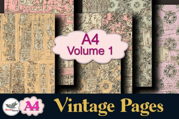 Download Vintage Floral Journal Pages A4 Vol.1 - Vintage Collection
