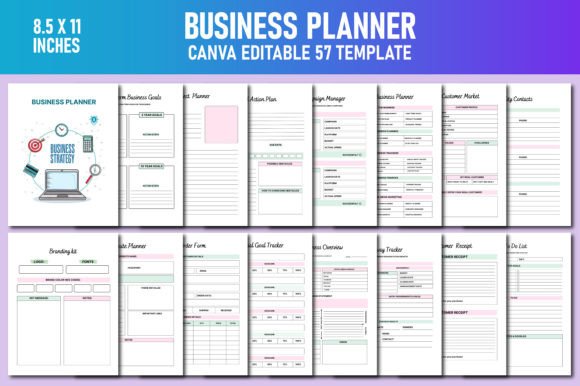Download Business Planner Canva KDP - Business Collection