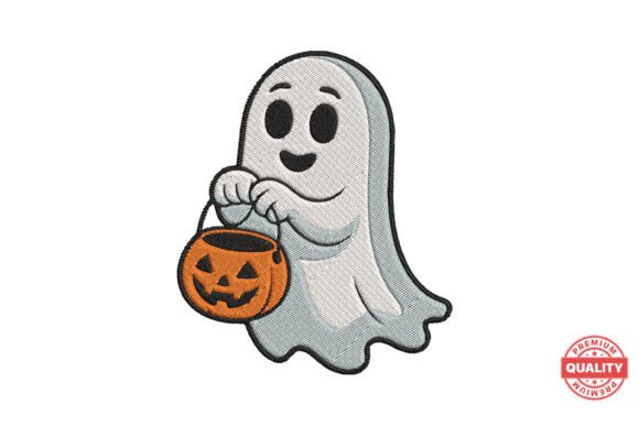 Download Trick or Treat Ghost Embroidery - Trick or treat Collection