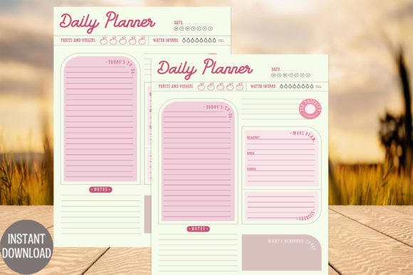 Download Vintage Daily Planner Template - Vintage Collection