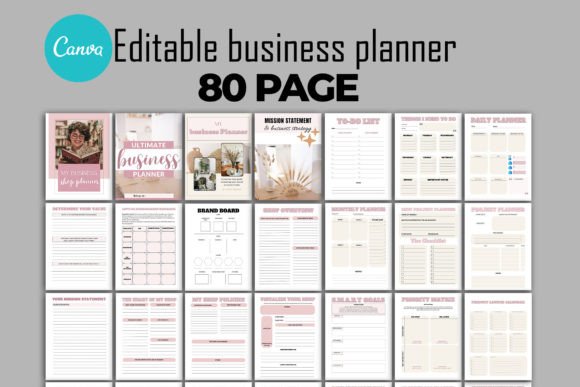 Download Business Planner Canva Templates - Business Collection