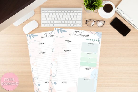 Download Vintage Daily Planner Template Printable - Vintage Collection
