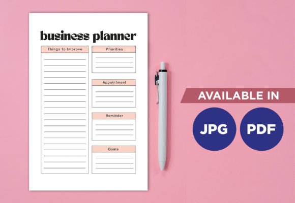 Download Business Planner Print Templates - Business Collection