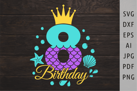Download Mermaid Birthday Svg Mermaid Number Svg - Premium Resources